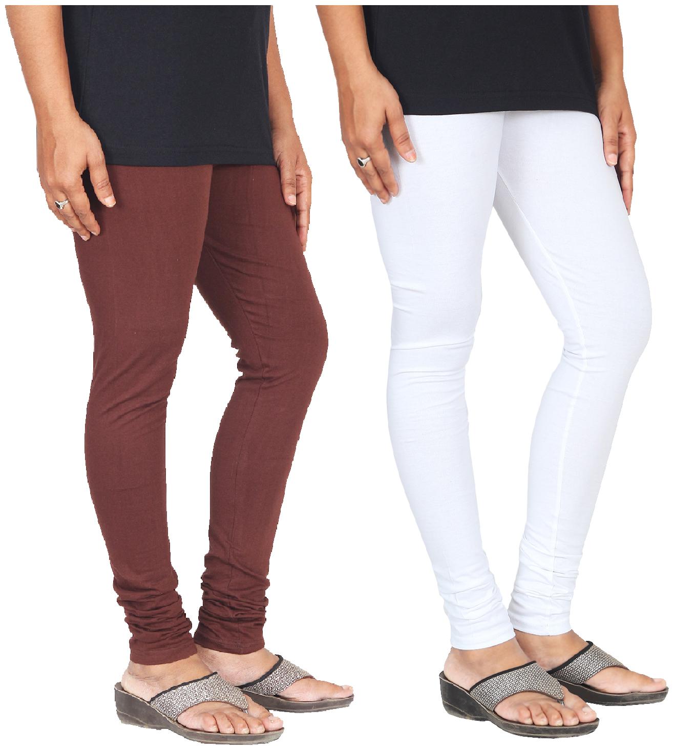 

Skandas Trendz Cotton Lycra Leggings - Pack of 2