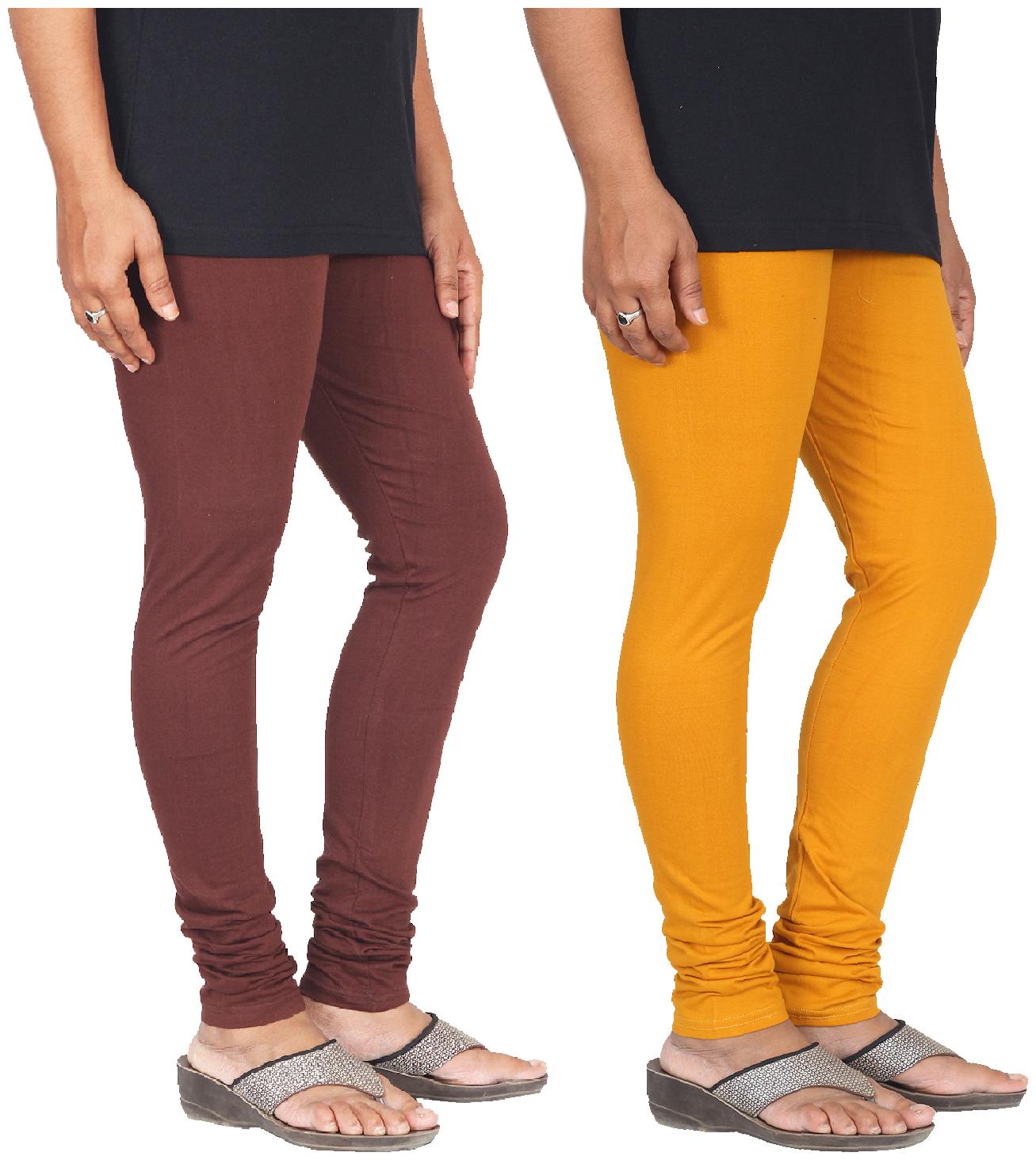 

Skandas Trendz Cotton Lycra Leggings - Pack of 2
