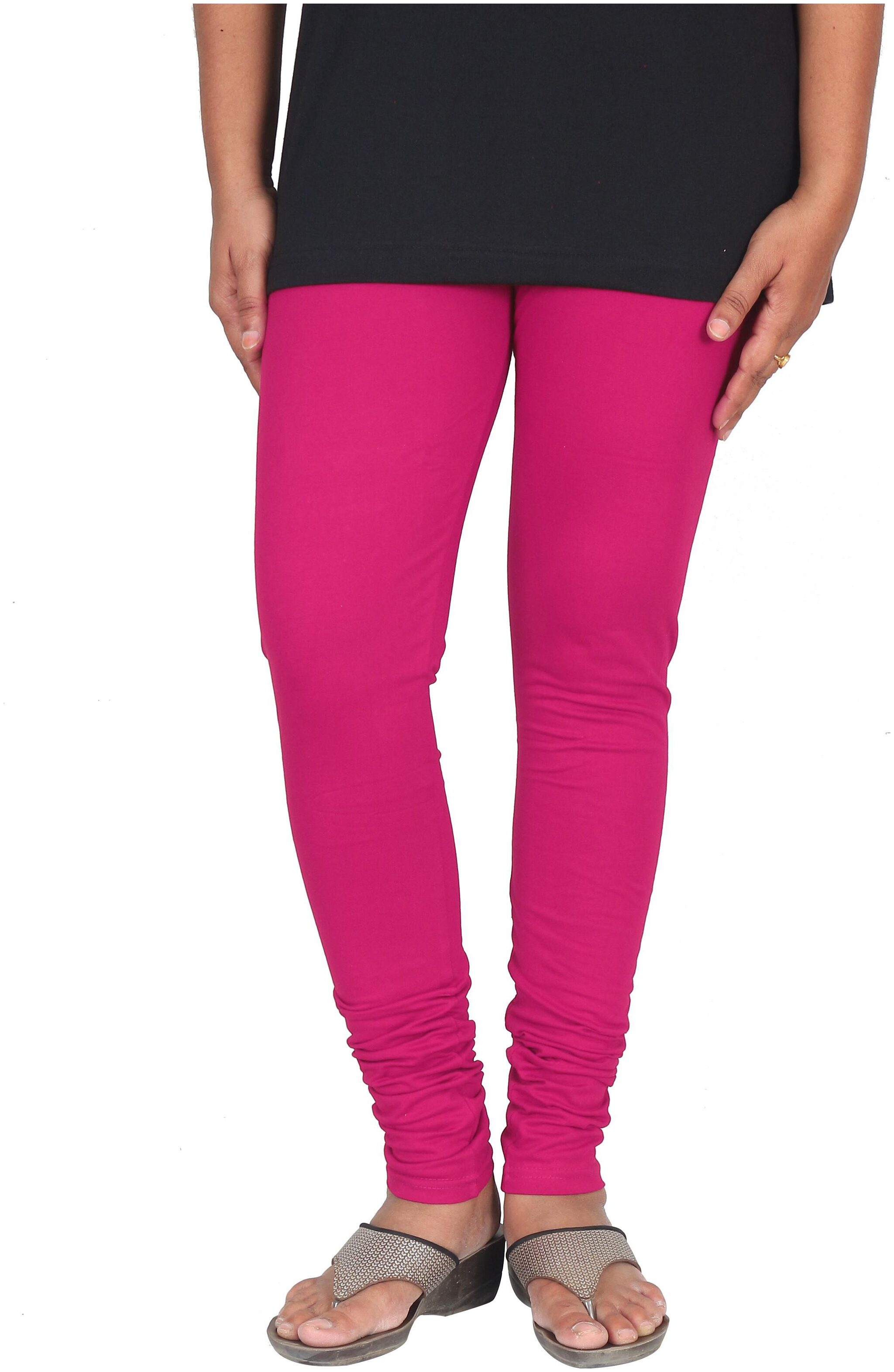 

Skandas Trendz Cotton Lycra Leggings - Dark Pink