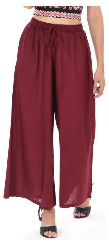 

Skandas Trendz Rayon Palazzo Pants - Maroon