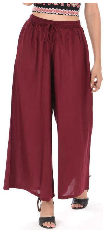 

Skandas Trendz Rayon Palazzo Pants - Maroon