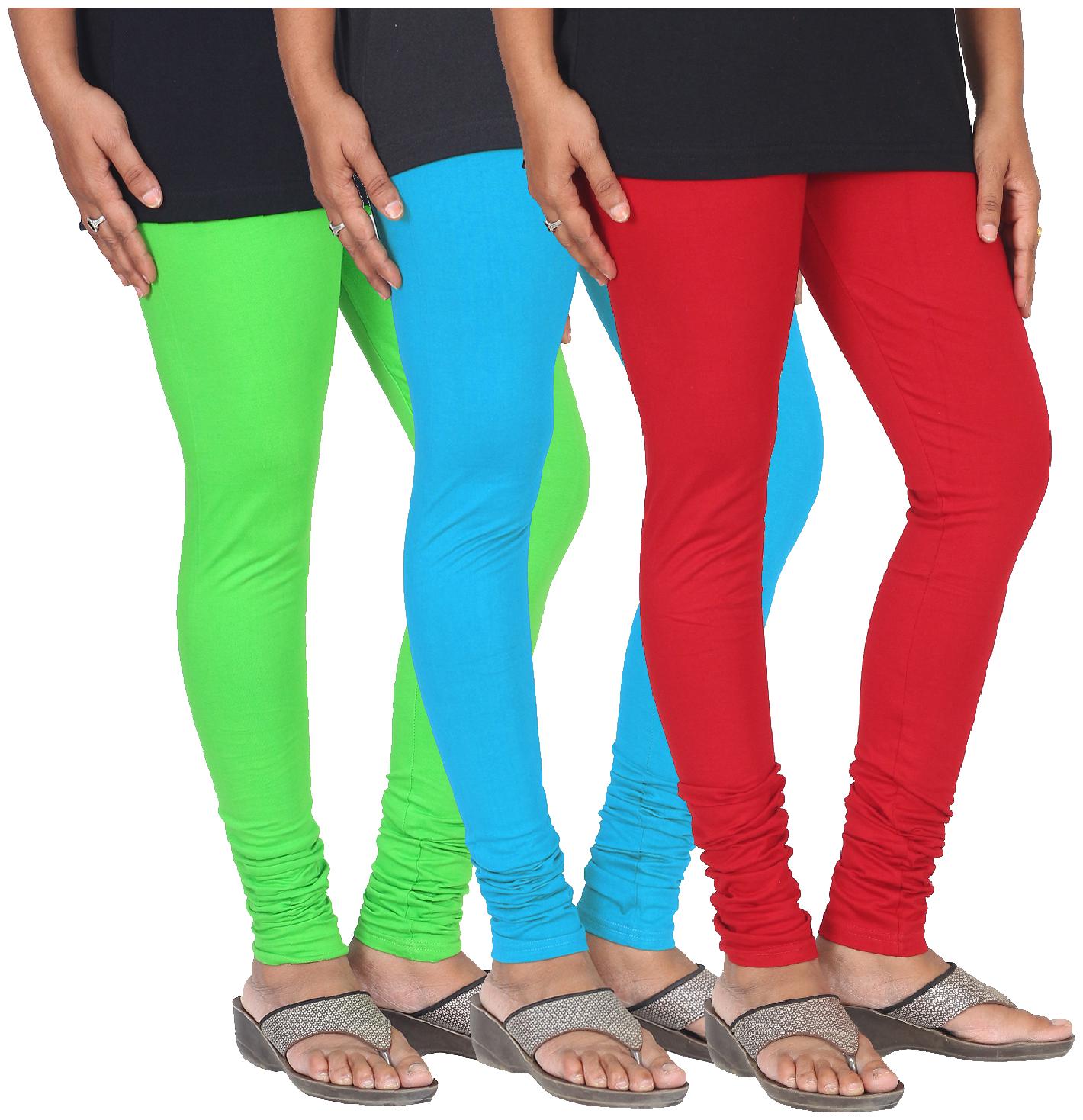

Skandas Trendz Cotton Lycra Leggings - Pack of 3