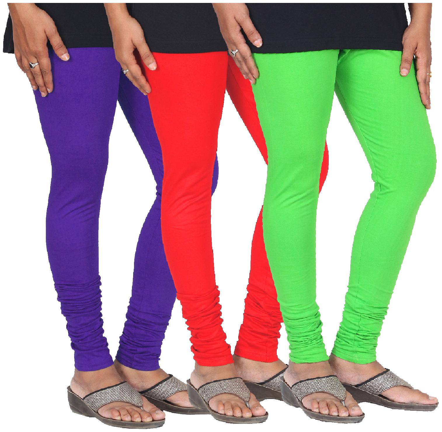 

Skandas Trendz Cotton Lycra Leggings - Pack of 3