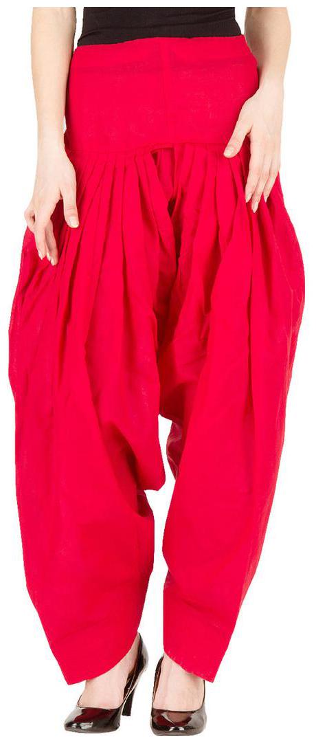

Skandas Trendz Cotton Patiala - Red