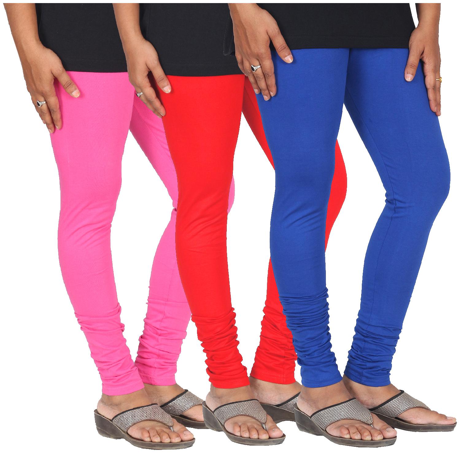 

Skandas Trendz Cotton Lycra Leggings - Pack of 3
