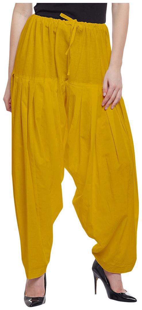 

Skandas Trendz Cotton Patiala - Yellow