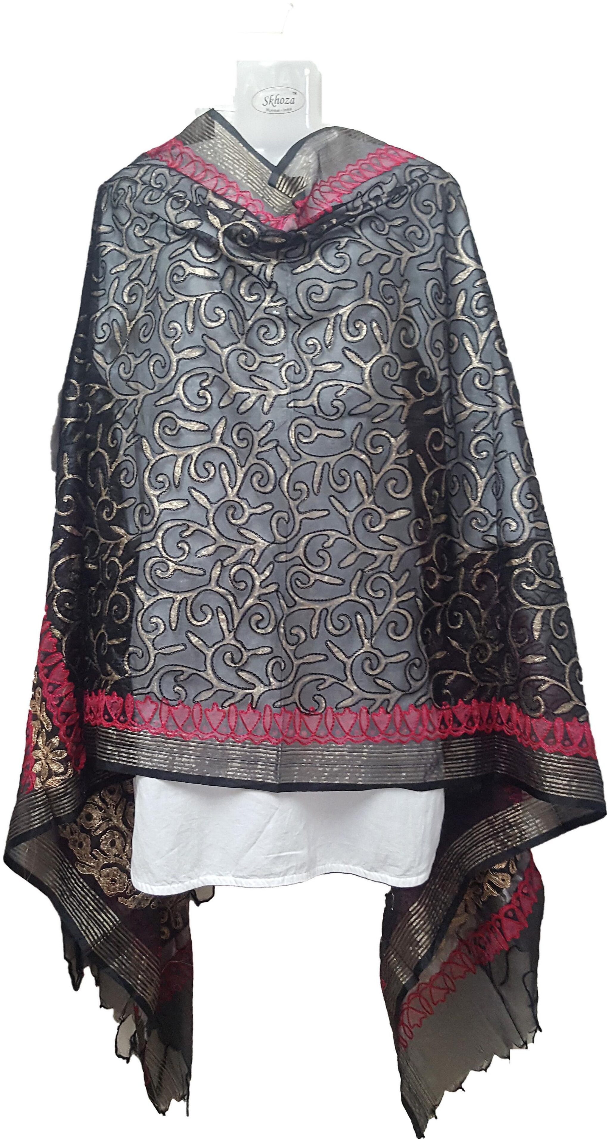 

Skhoza Organza Embroidered Dupatta