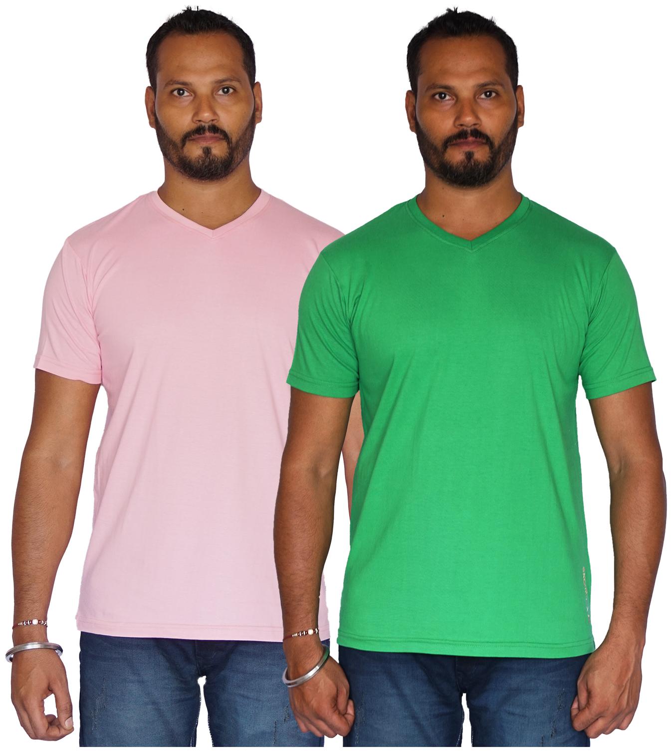 

Skor-NX Men Multi Regular fit Cotton V neck T-Shirt - Pack Of 2