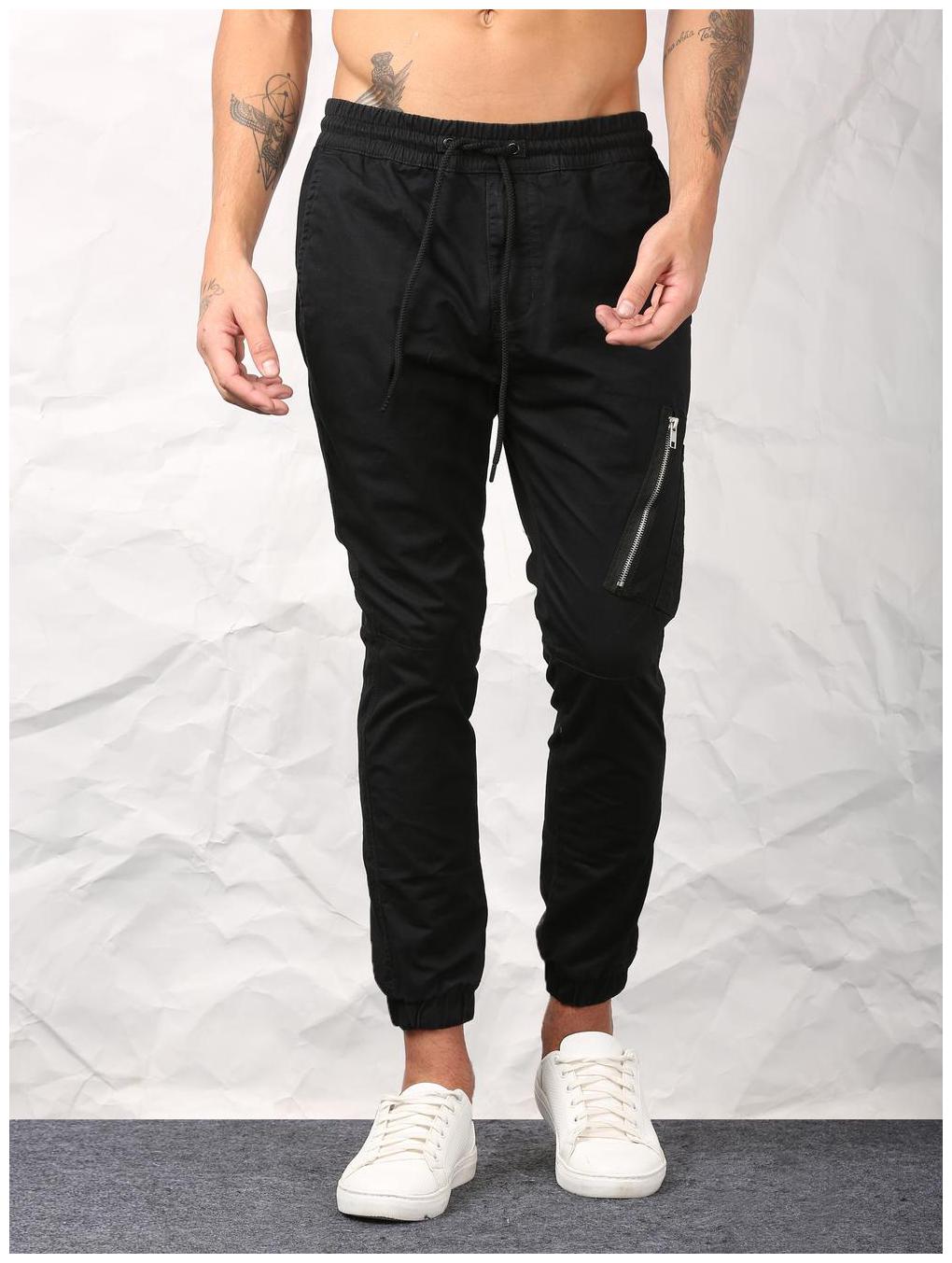 

SKULT by Shahid Kapoor Men Black Slim Fit Casual Joggers