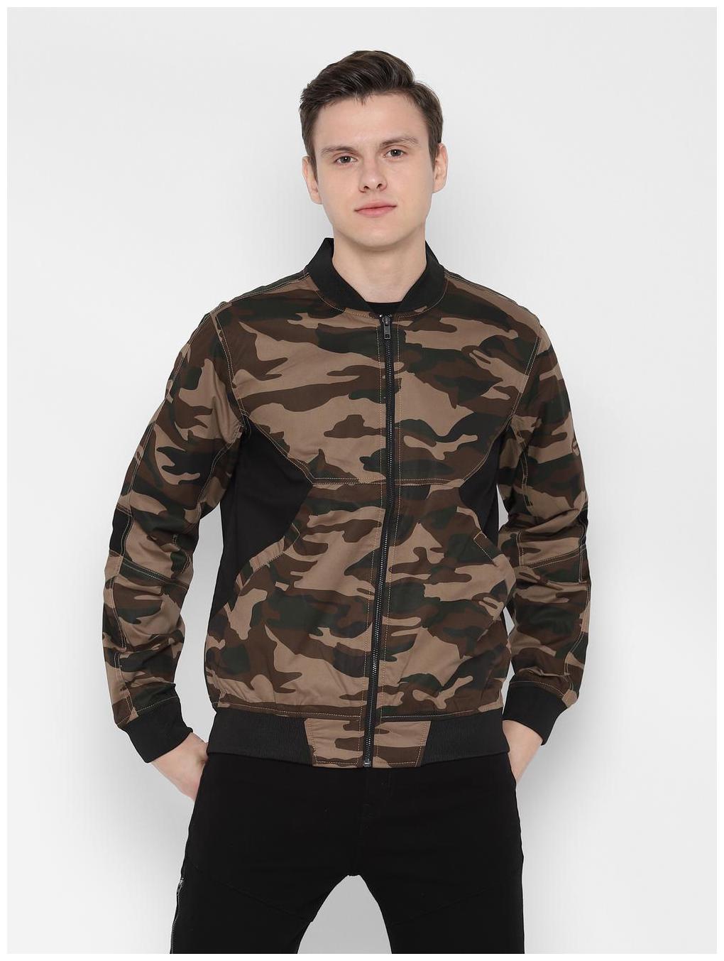 

SKULT by Shahid Kapoor Men Brown Print Regular Fit Casual Jacket