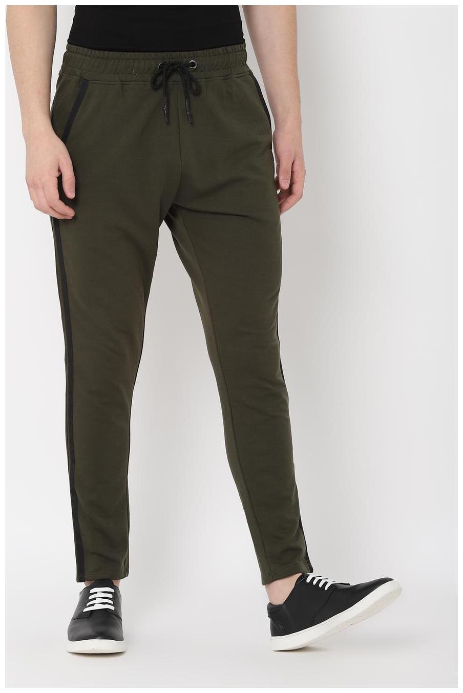 

SKULT by Shahid Kapoor Cotton Blend Regular Fit Green Color Track Pants For Mens