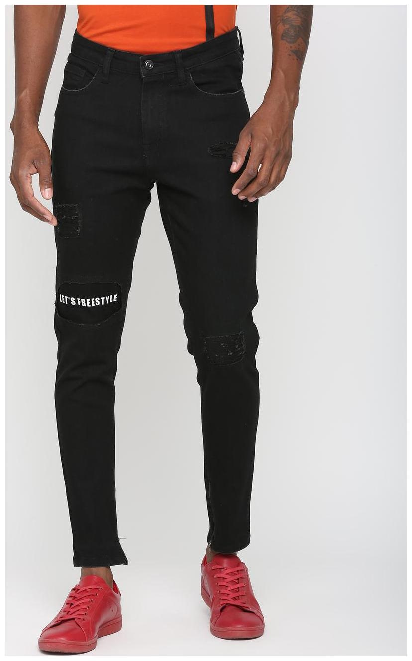 

SKULT by Shahid Kapoor Men Black Skinny Fit Jeans