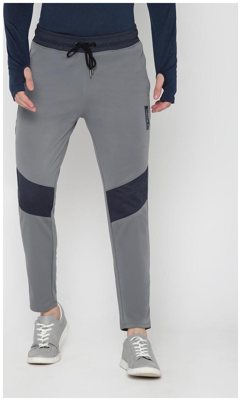 

SKULT by Shahid Kapoor Men Grey Solid Regular fit Joggers