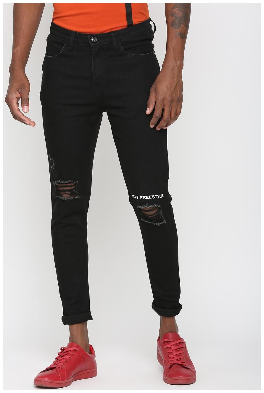 

SKULT by Shahid Kapoor Men Black Skinny Fit Jeans