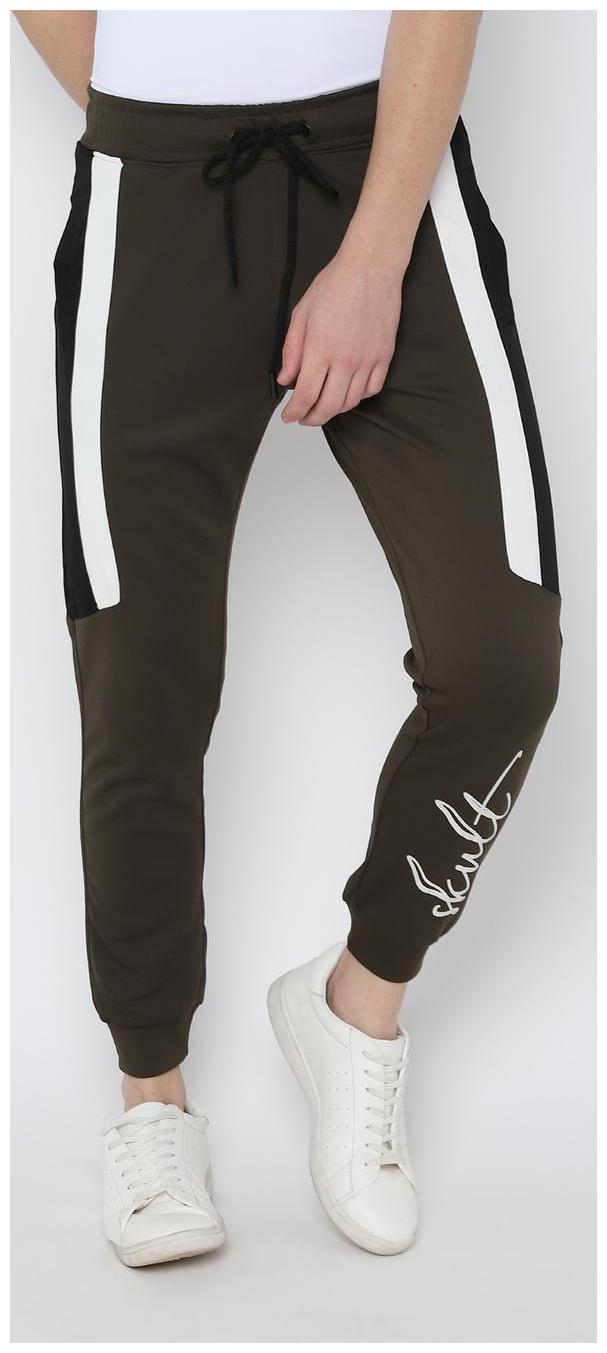 

SKULT by Shahid Kapoor Men Green Solid Slim fit Joggers