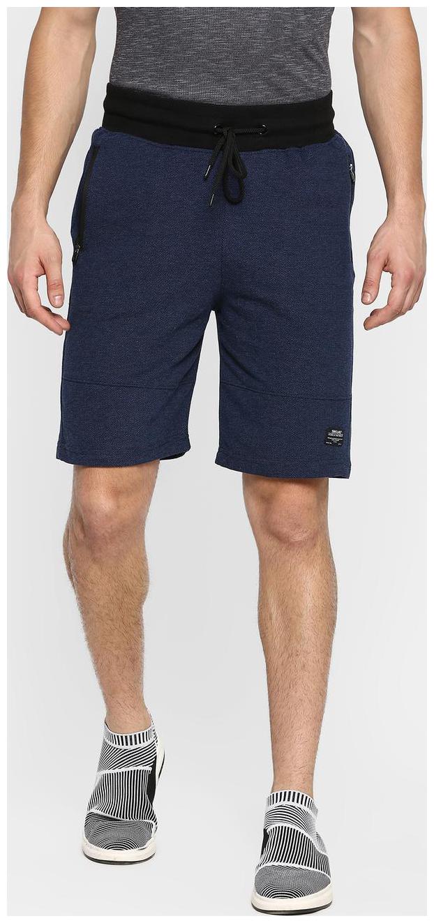 

SKULT by Shahid Kapoor Men Blue Regular Fit Regular Shorts
