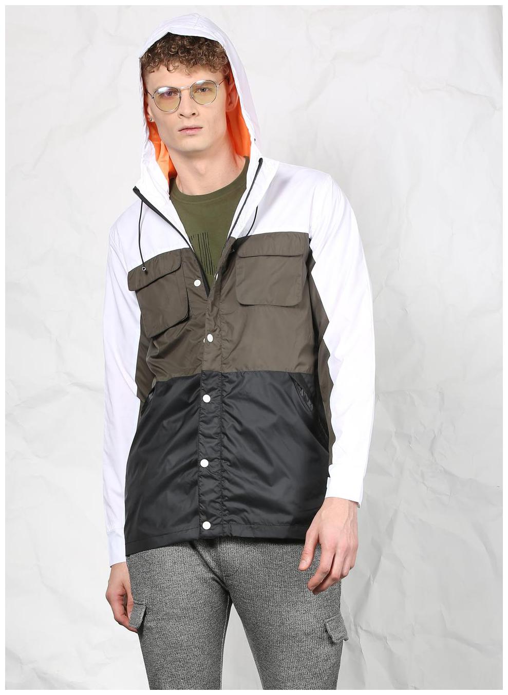 

SKULT by Shahid Kapoor Men White Printed Bomber jacket