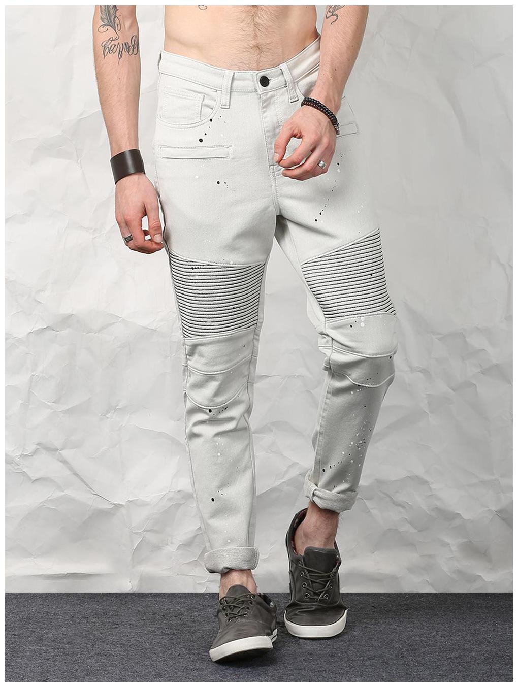 

SKULT by Shahid Kapoor Men Grey Skinny Fit Jeans