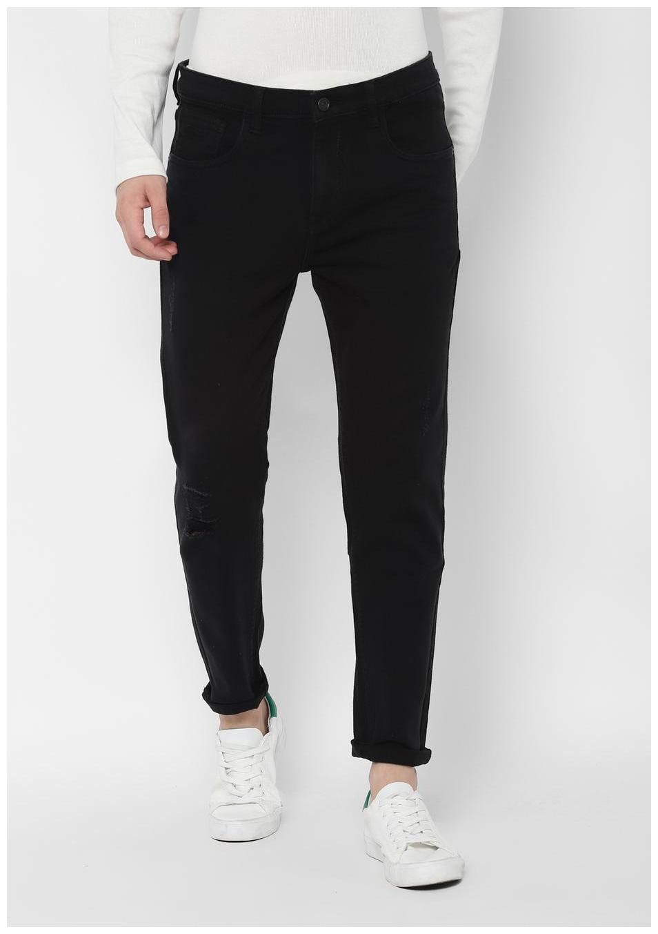 

SKULT by Shahid Kapoor Men Black Regular Fit Jeans