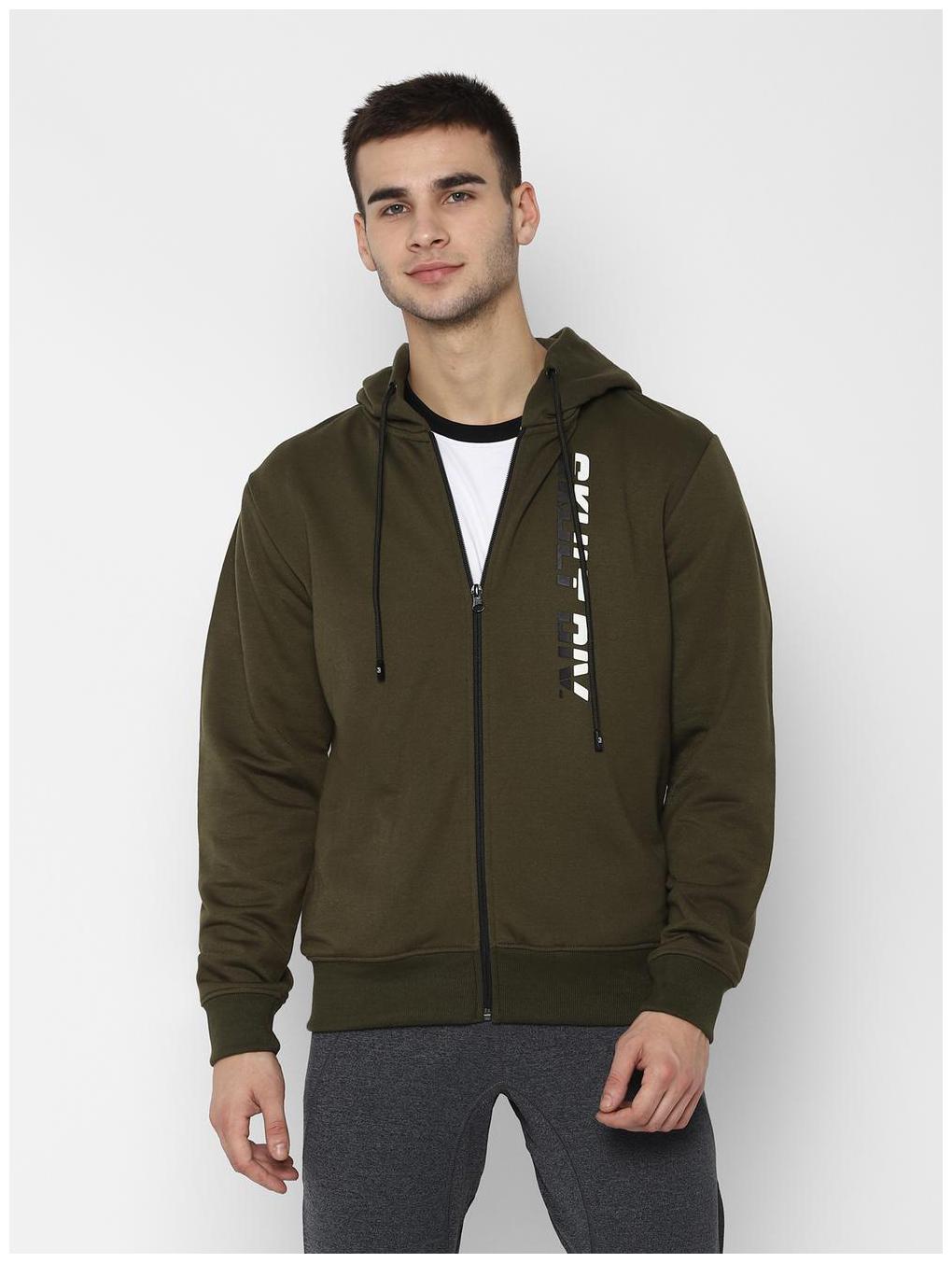 

SKULT by Shahid Kapoor Men Green Hooded Hoodie