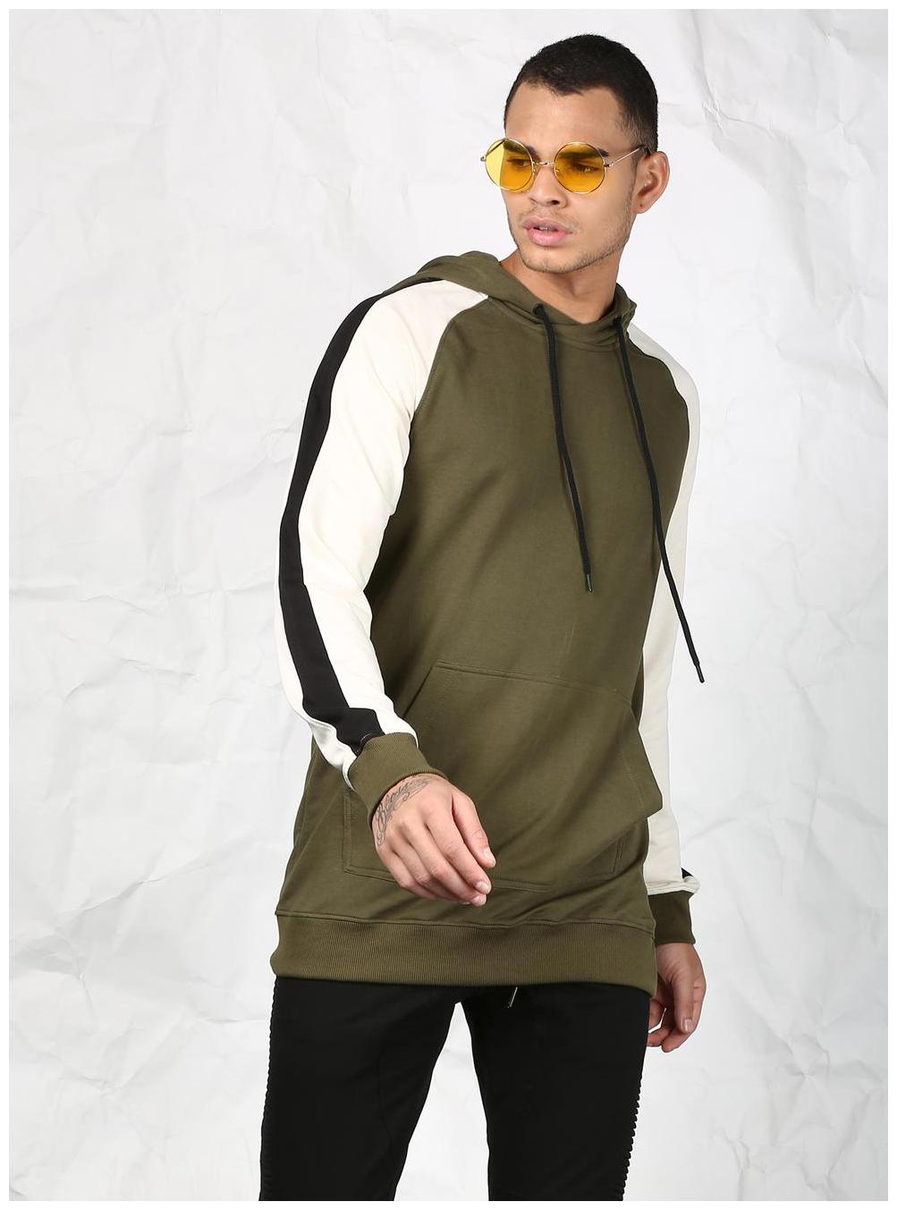 

SKULT by Shahid Kapoor Men Green Hooded Sweatshirt