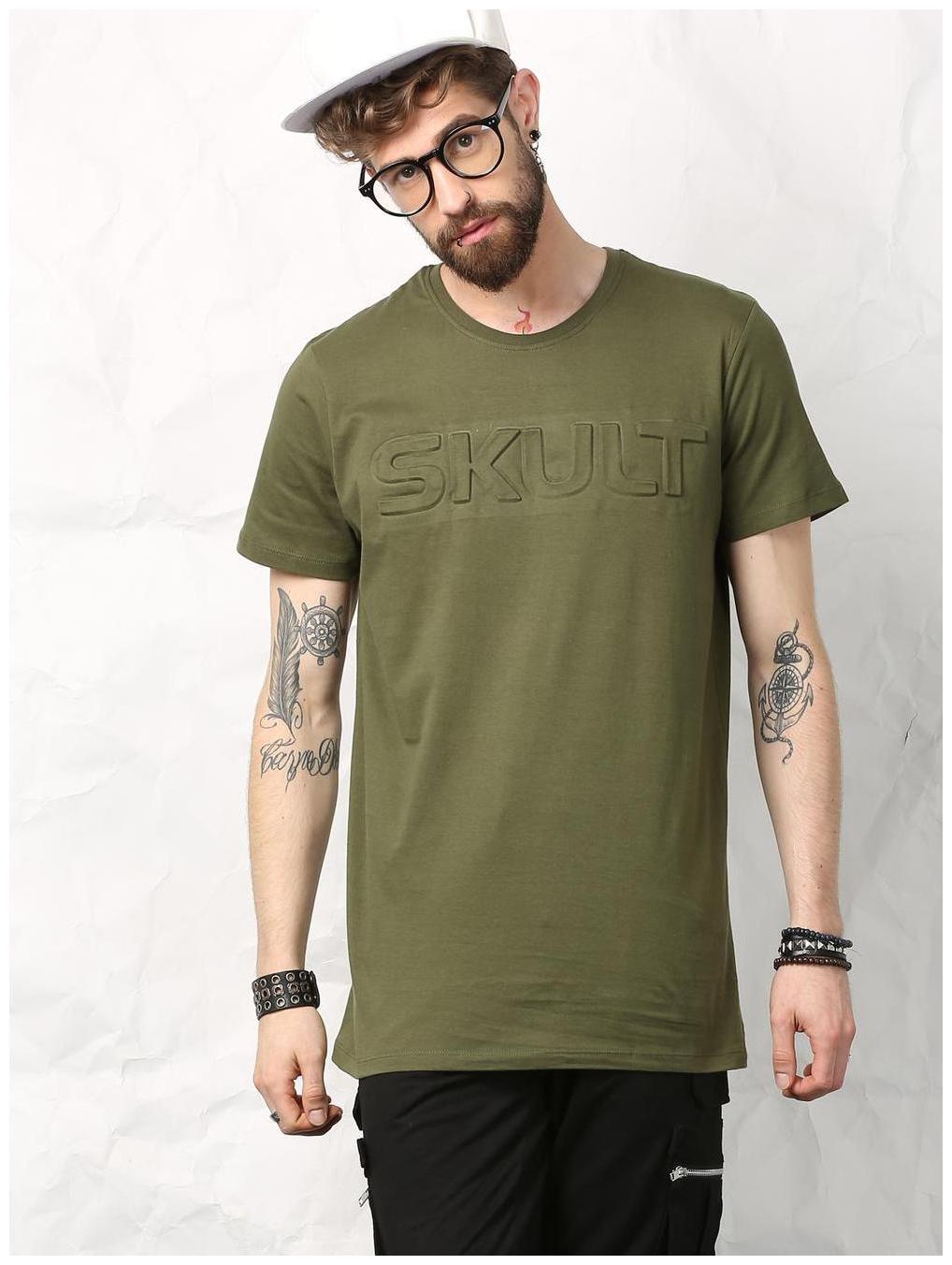 

SKULT by Shahid Kapoor Men Green Regular fit Cotton Round neck T-Shirt - Pack Of 1