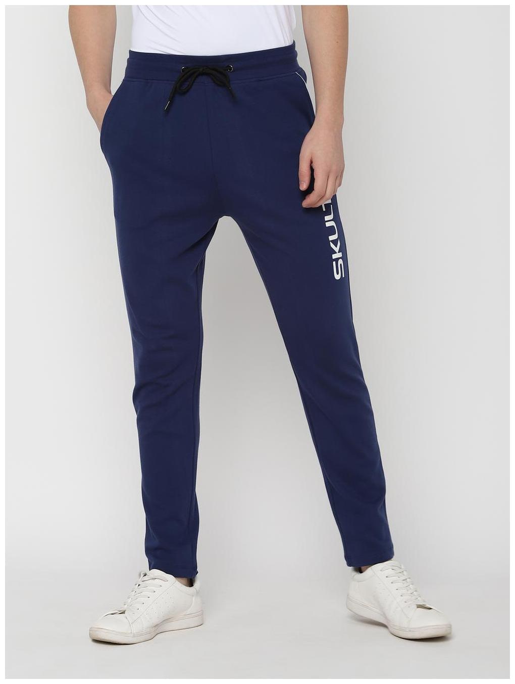 

SKULT by Shahid Kapoor Men Blue Solid Regular fit Track pants