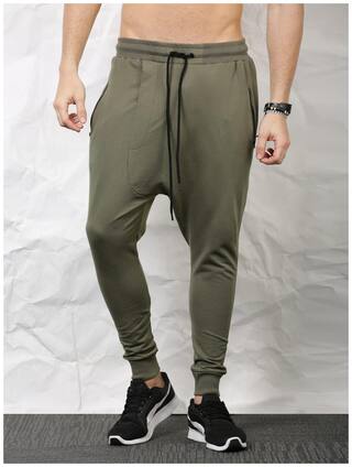 SKULT by Shahid Kapoor Men Green Solid Slim fit Joggers