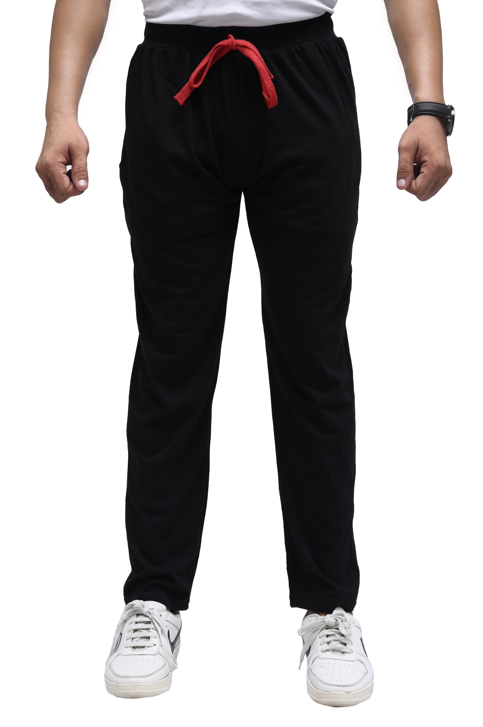 

SKYBEN Men Black Solid Regular fit Track pants