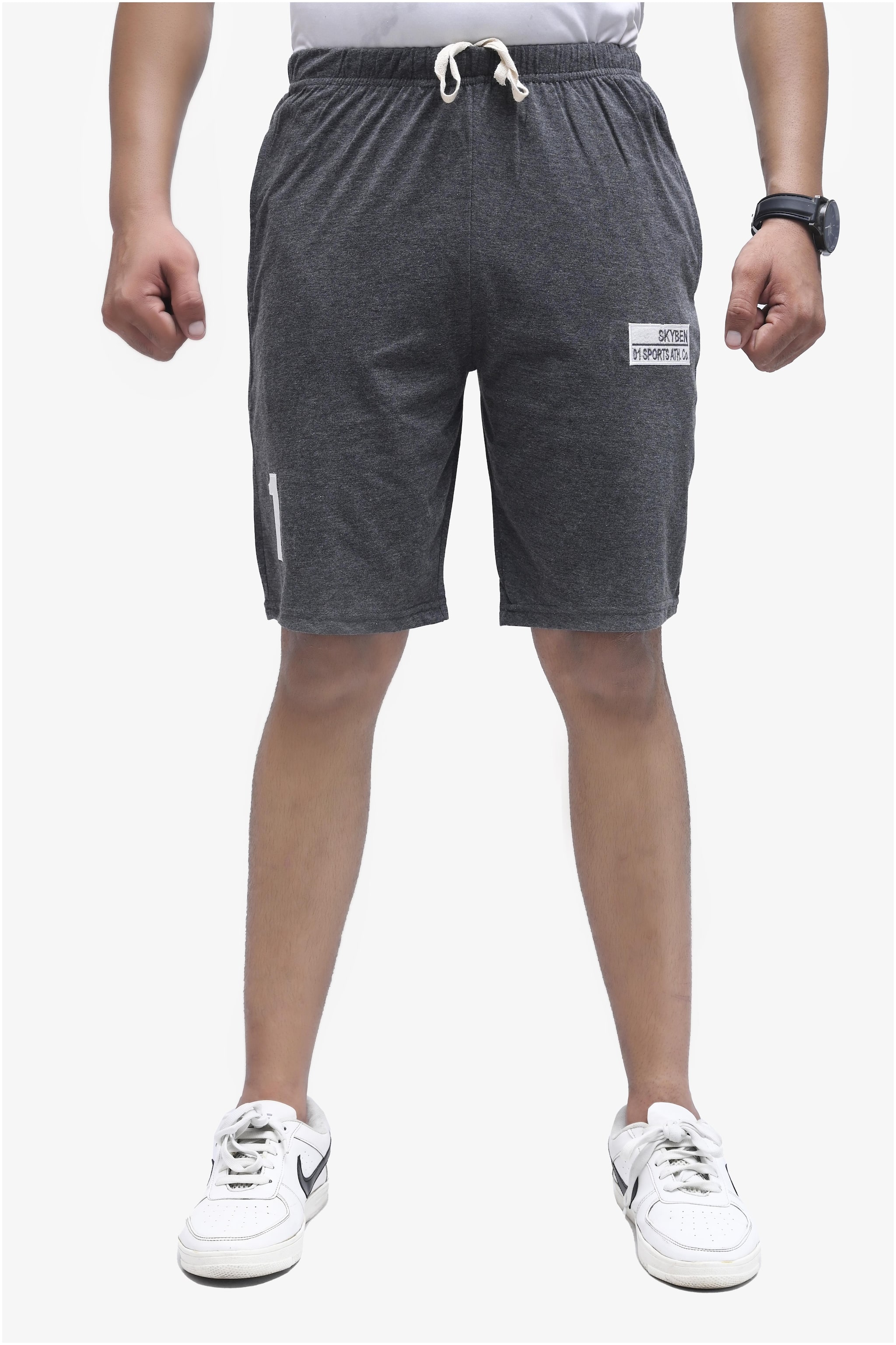 

SKYBEN Men Grey Regular Fit Regular Shorts