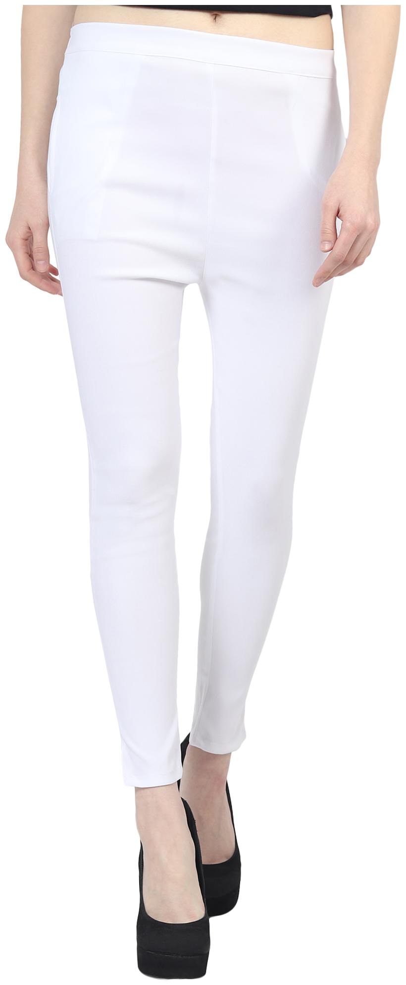 

SkyDuck Solid Women Jegging-White-S