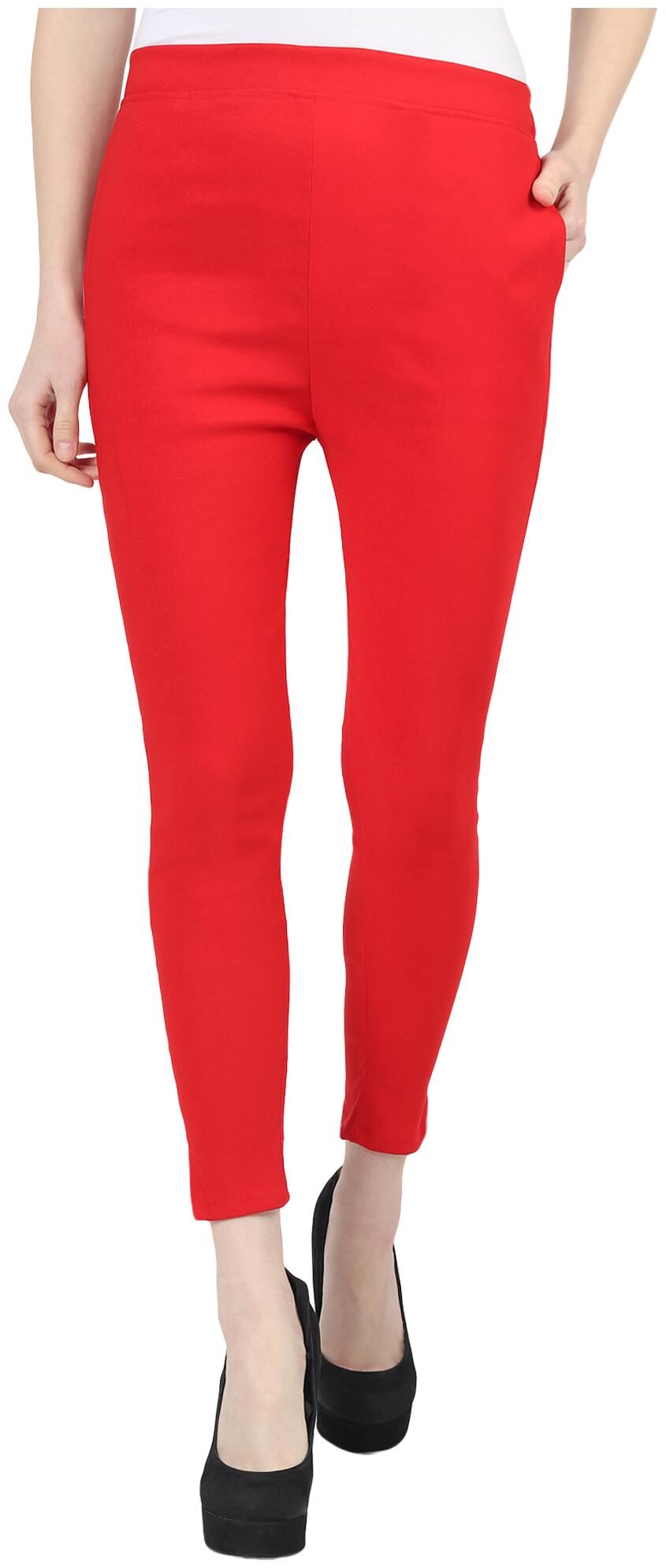 

SkyDuck Solid Women Jegging-Red-L
