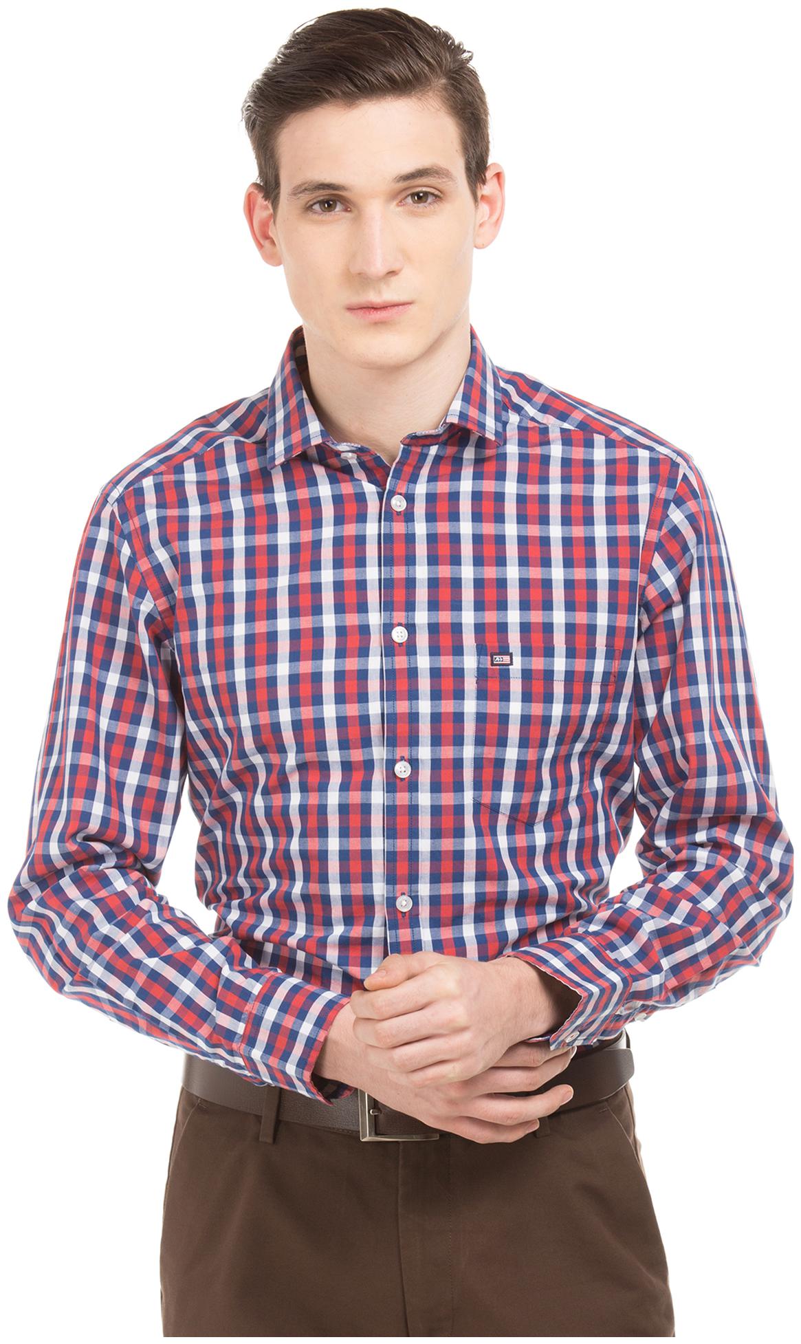 

Arrow Men Blue Checked Slim Fit Casual Shirt