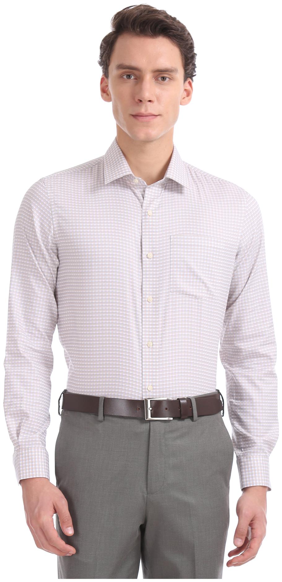 

Arrow Men Slim fit Formal Shirt - Beige