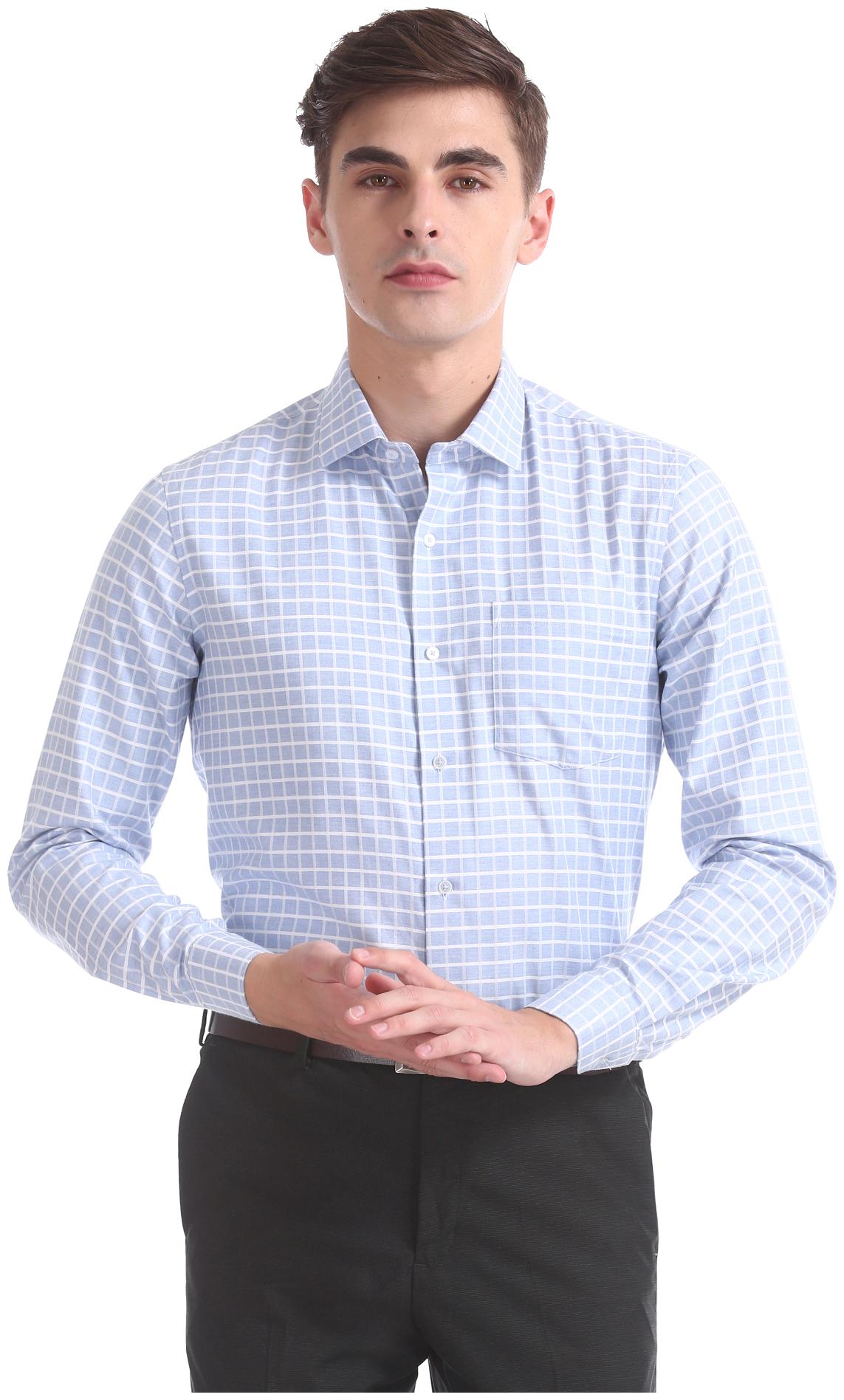 

Arrow Men Slim fit Formal Shirt - Blue
