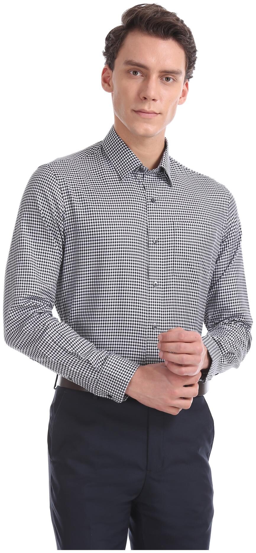 

Arrow Men Slim fit Formal Shirt - Grey