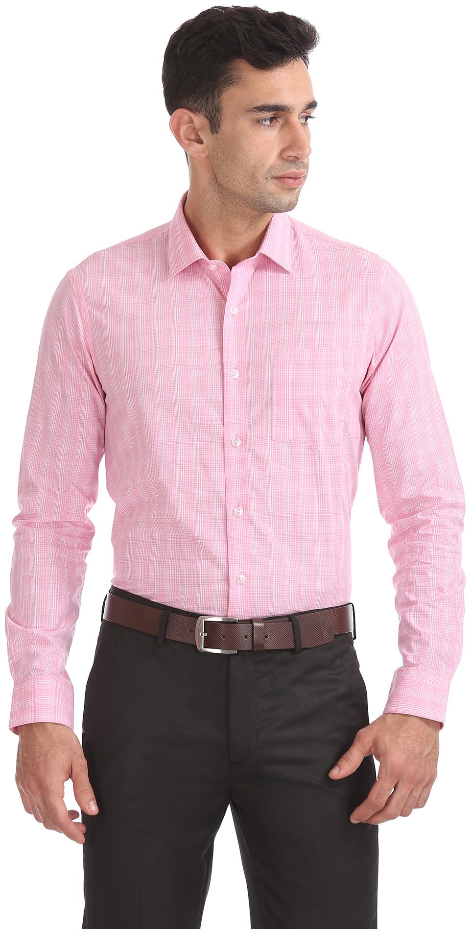 

Arrow Men Slim fit Formal Shirt - Pink