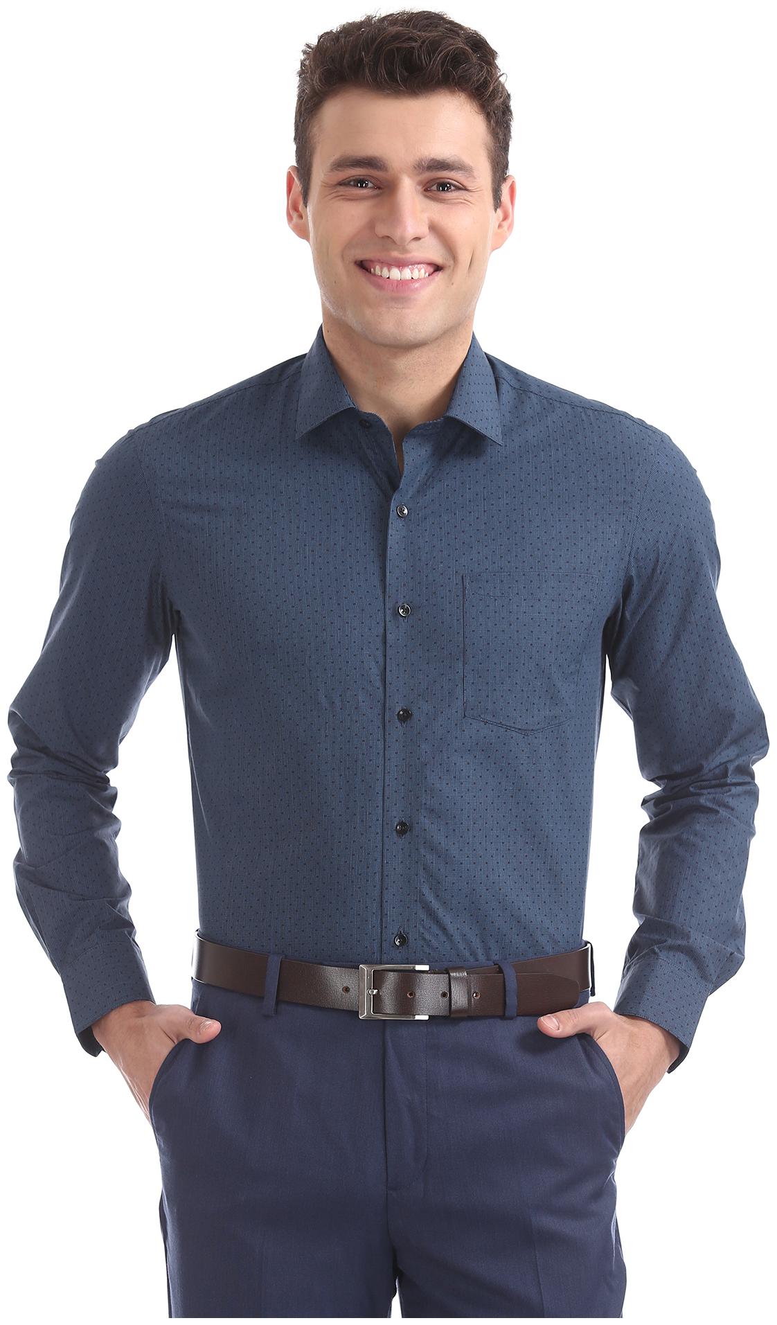 

Arrow Men Slim fit Formal Shirt - Blue