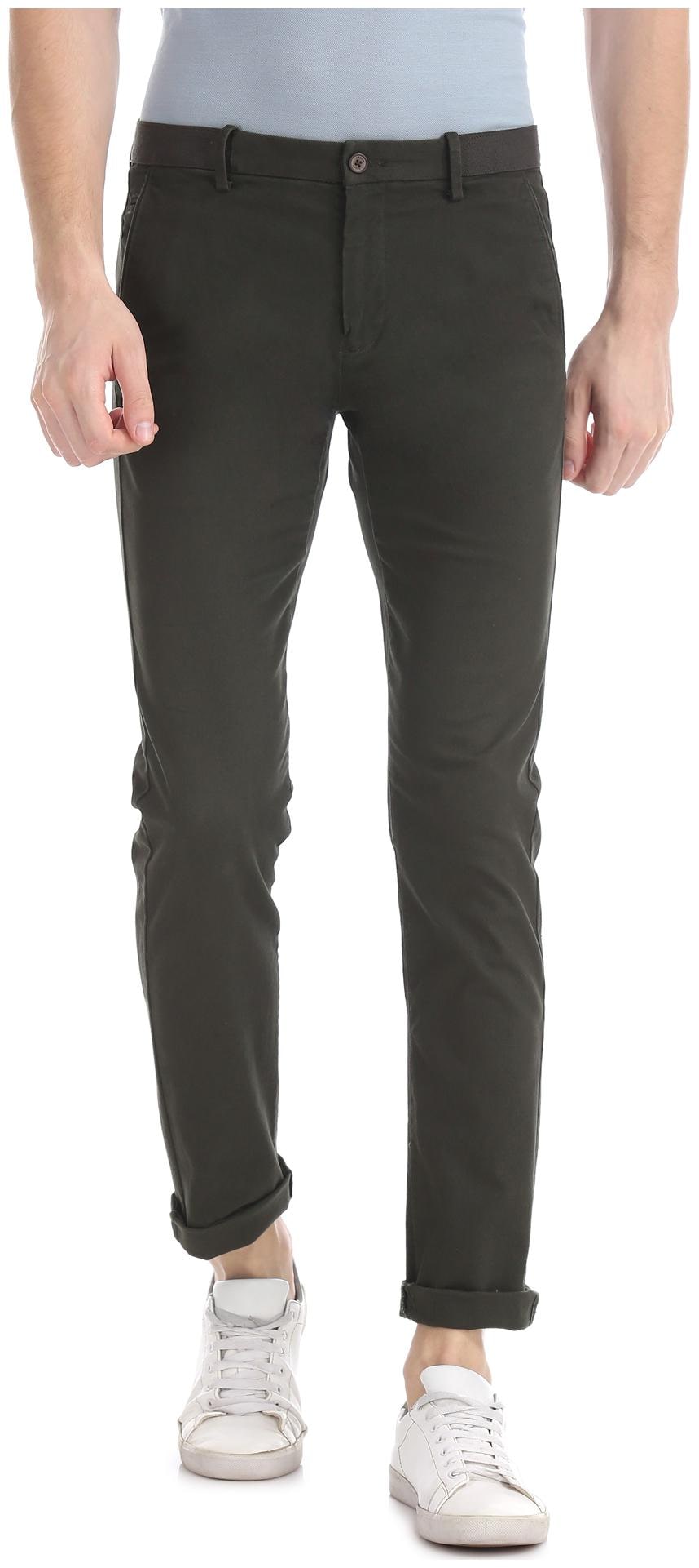 

Slim Fit Flat Front Trousers
