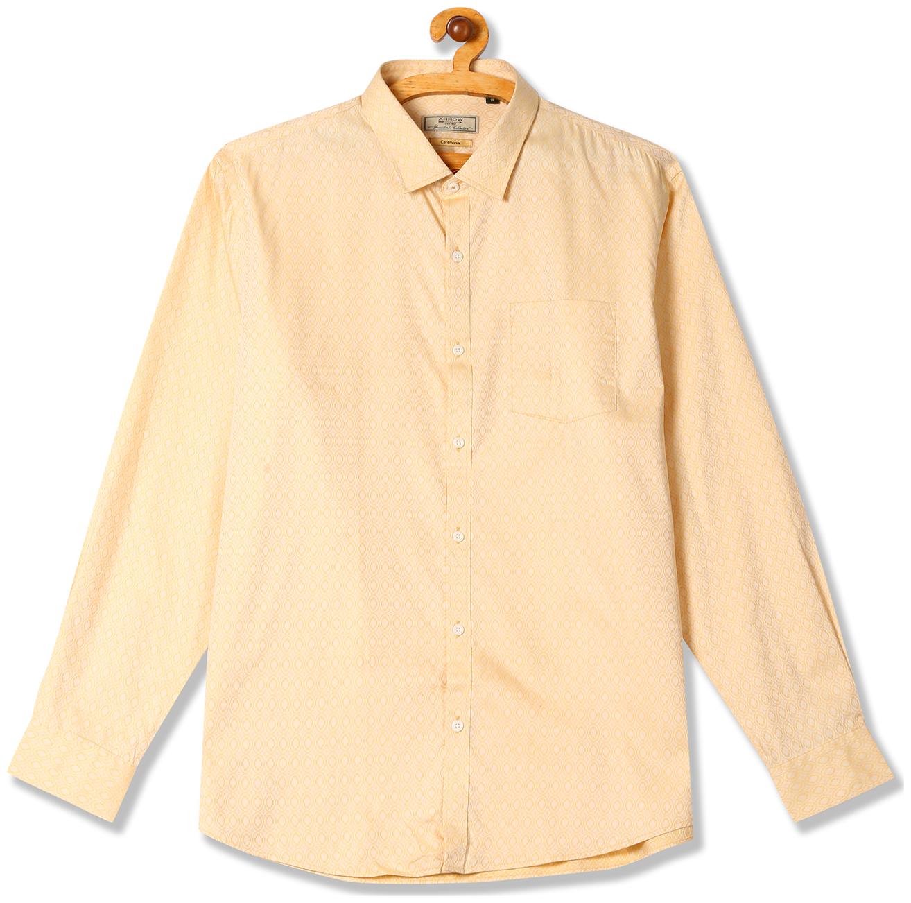 

Arrow Men Slim fit Formal Shirt - Beige