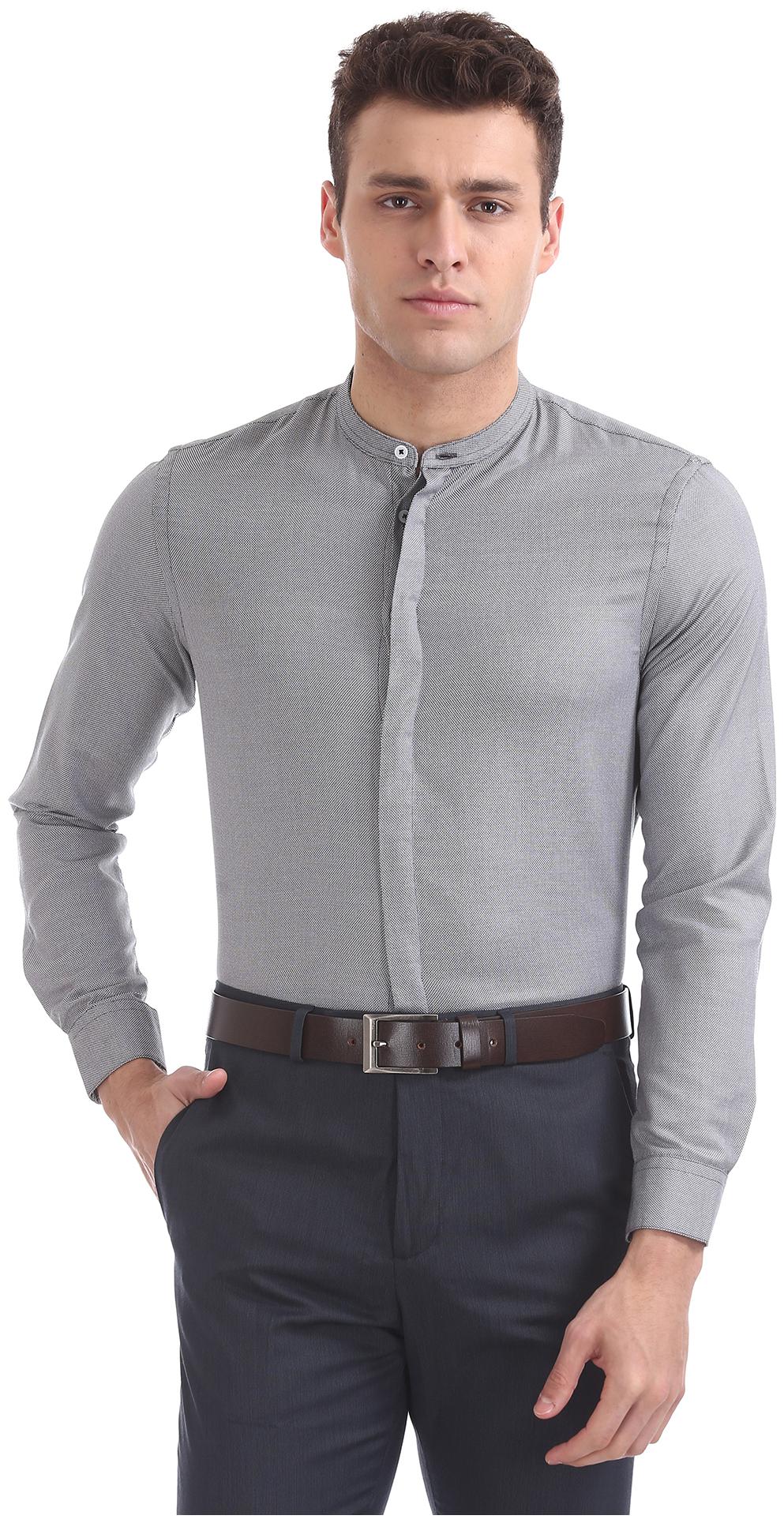 

Arrow Men Slim fit Formal Shirt - Black