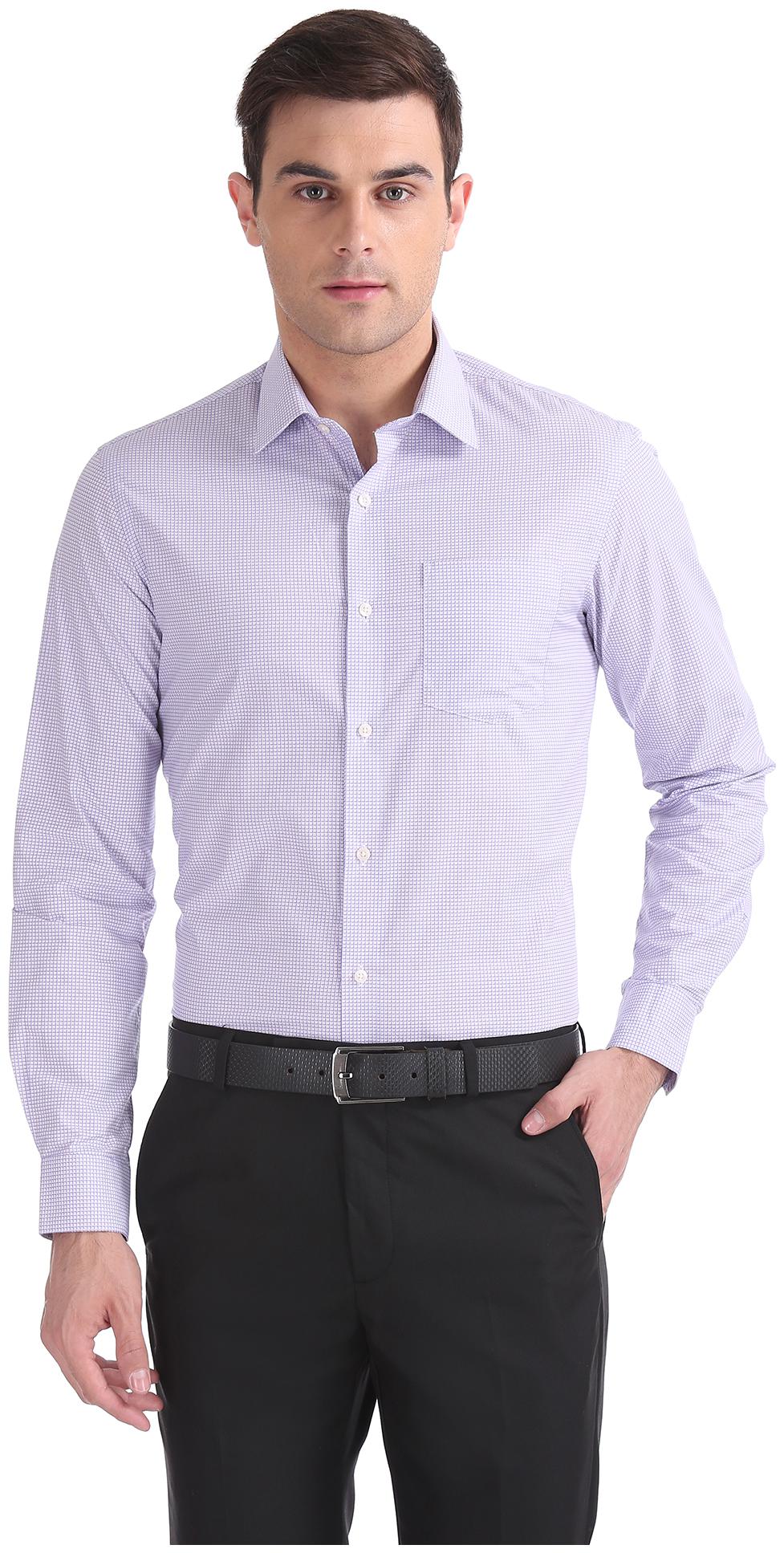 

Arrow Men Slim fit Formal Shirt - Purple