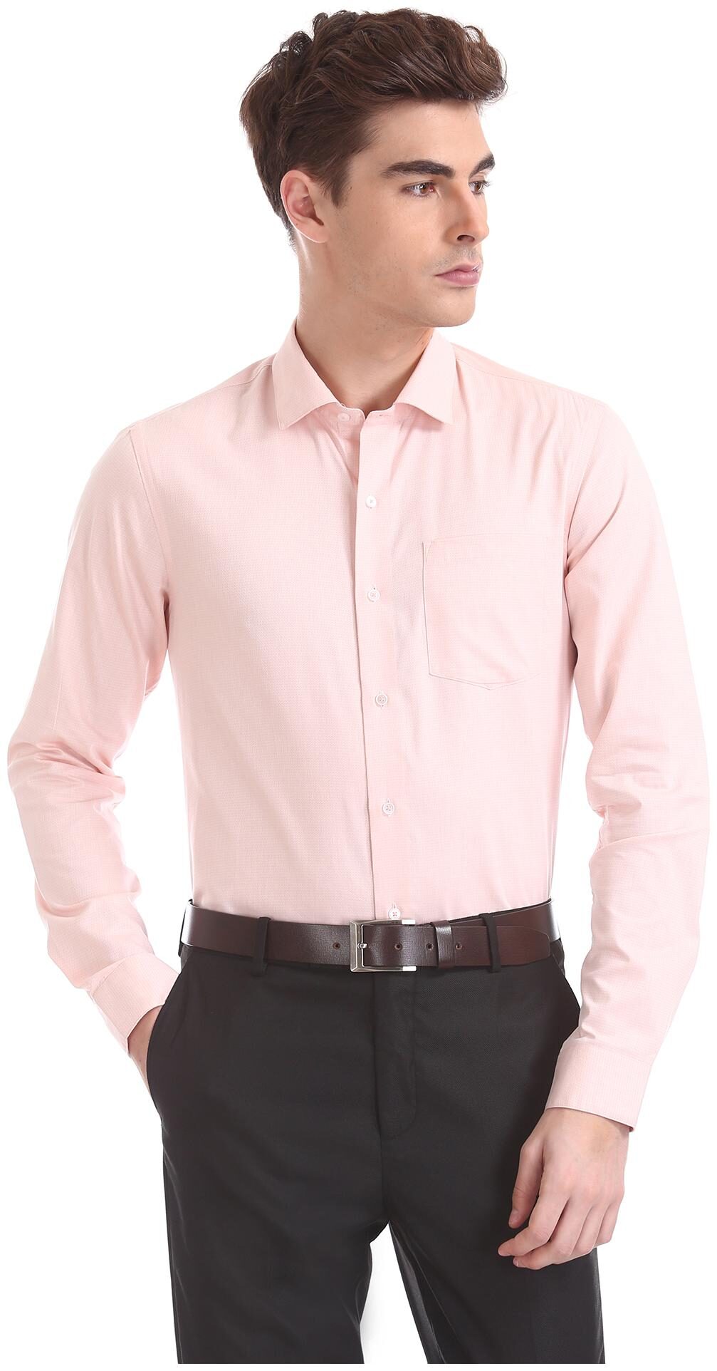 

Arrow Men Slim fit Formal Shirt - Orange