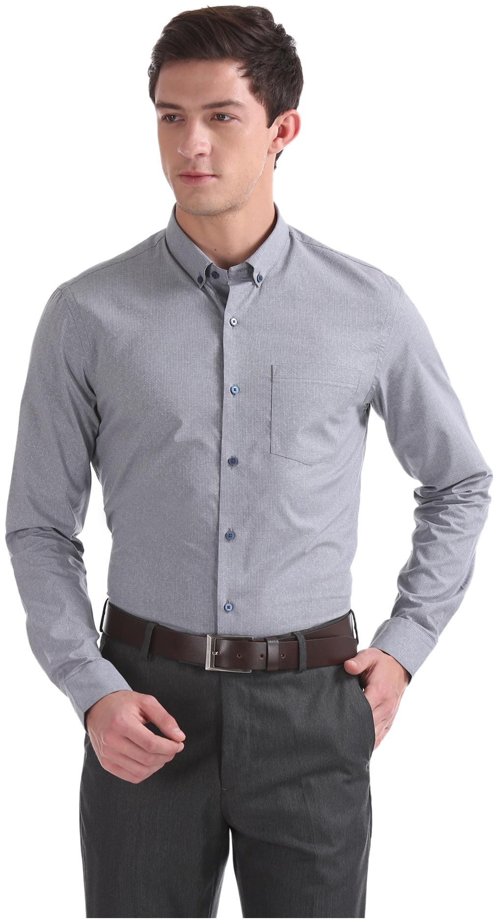 

Arrow Men Slim fit Formal Shirt - Grey