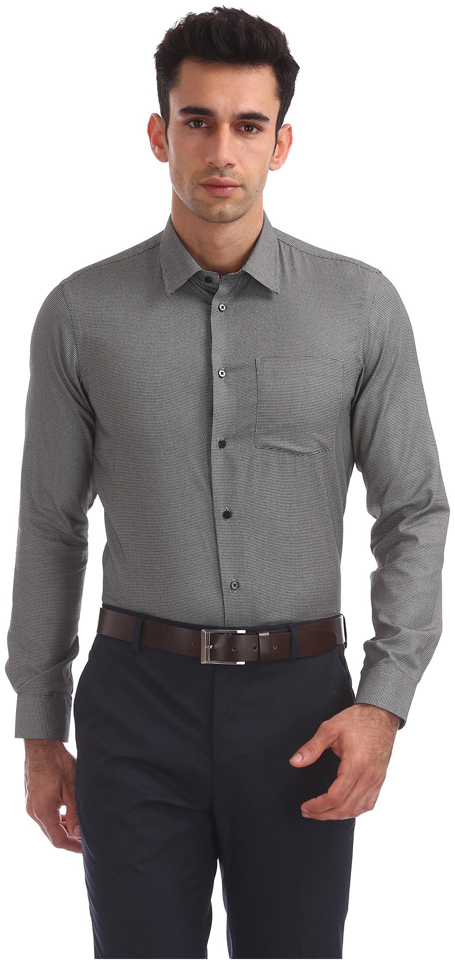 

Arrow Men Slim fit Formal Shirt - Black