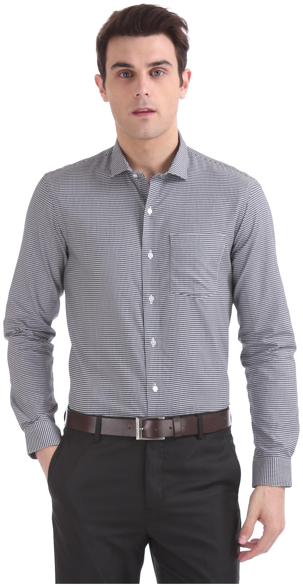 

Arrow Men Slim fit Formal Shirt - Black