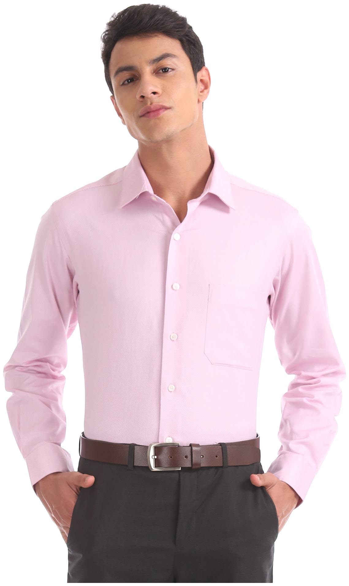 

Arrow Men Regular fit Formal Shirt - Pink