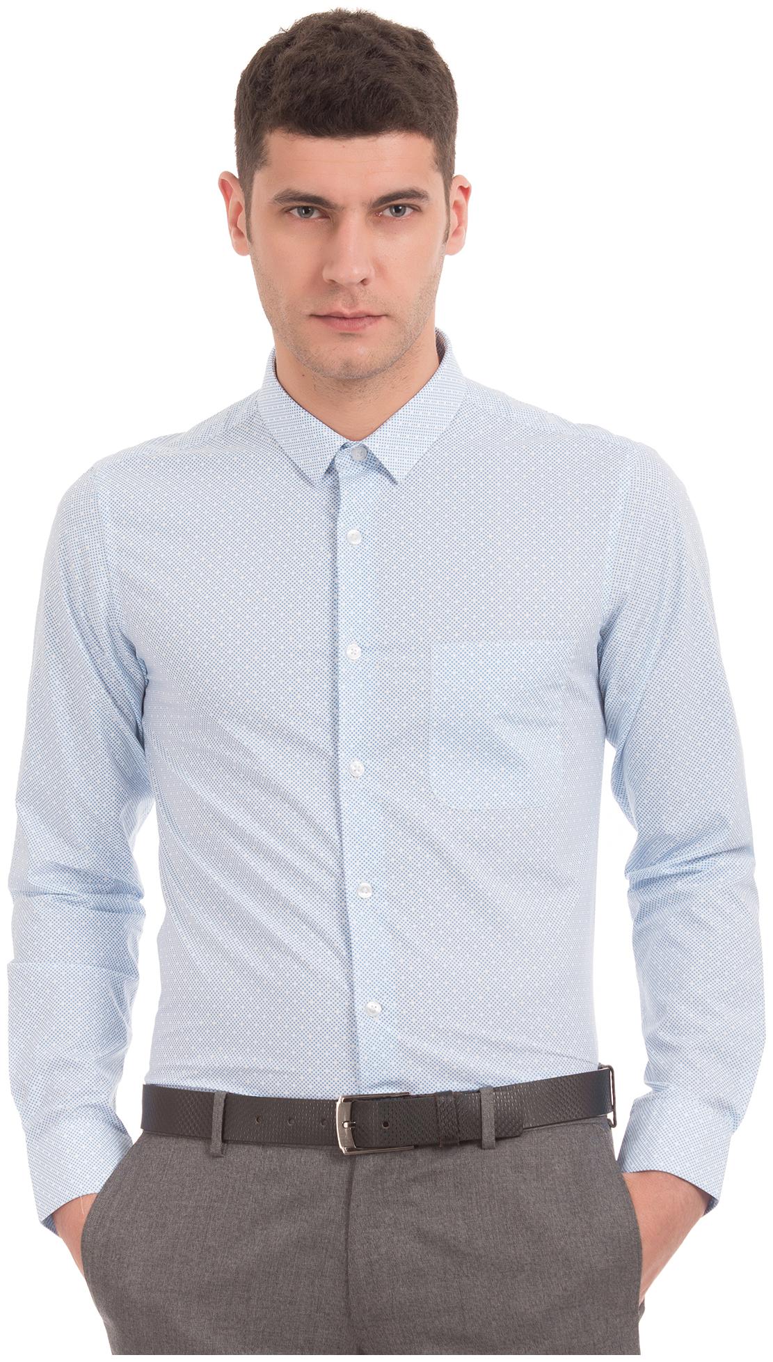 

U S Polo Assn Men Slim fit Formal Shirt - Blue