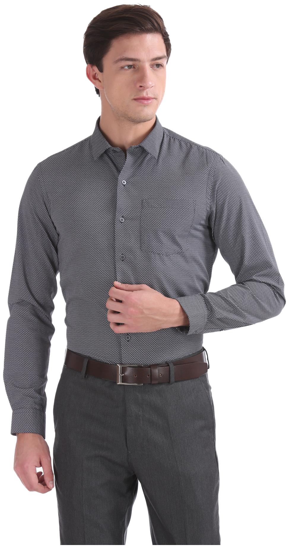 

Arrow Men Slim fit Formal Shirt - Grey