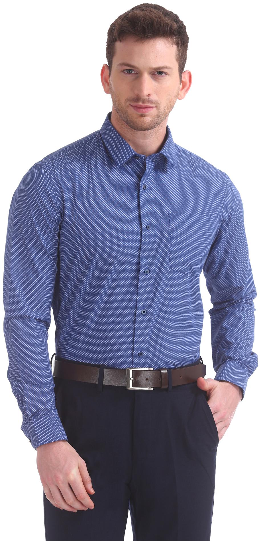 

Arrow Men Slim fit Formal Shirt - Blue